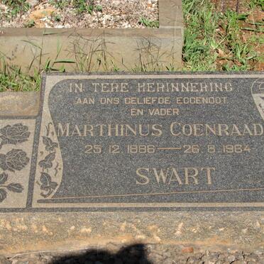 SWART Marthinus Coenraad 1886-1964