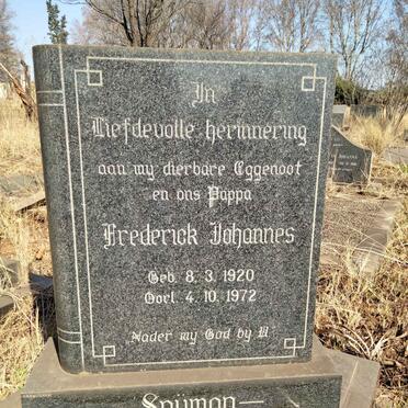 SNYMAN Frederick Johannes 1920-1972