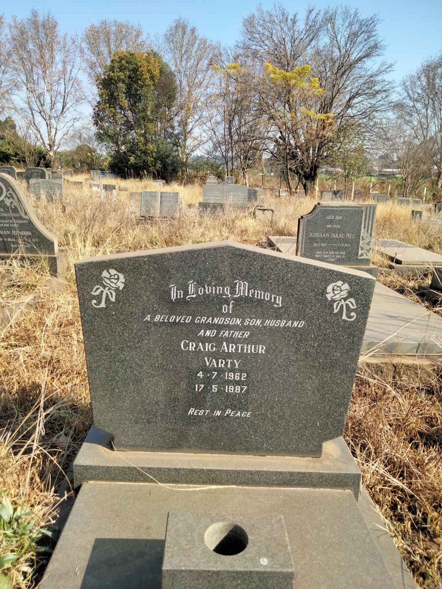 VARTY Craig Arthur 1962-1987