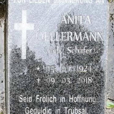 OELLERMANN Anita Emma Wilhelmine nee SCHAFER 1924-2018
