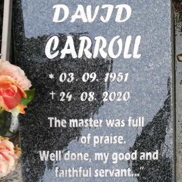 CAROLL David 1951-2020