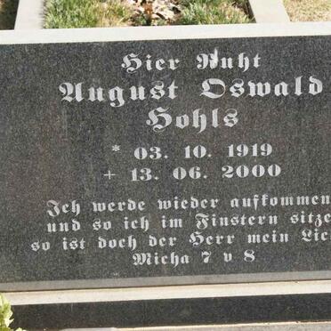 HOHLS August Oswald 1919-2000
