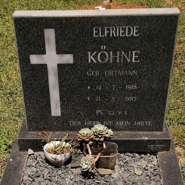 KOHNE Elfriede nee ORTMANN 1918-2017