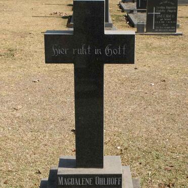 OHLHOFF Magdalene 1902-1988