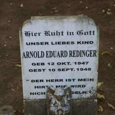 REDINGER Arnold Eduard 1947-1948
