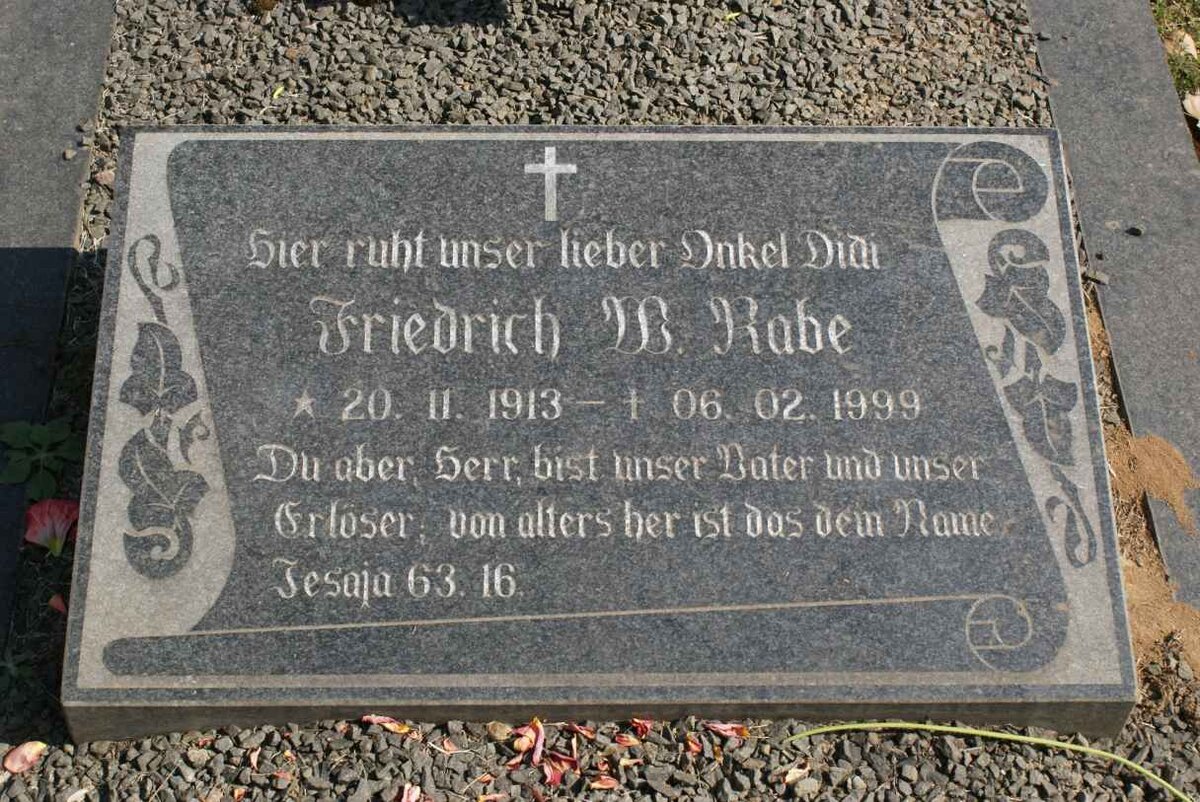 RABE Friedrich W. 1913-1999