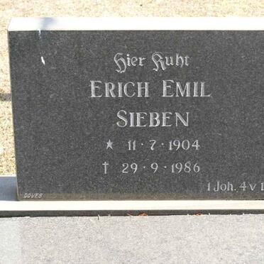 SIEBEN Erich Emil 1904-1986