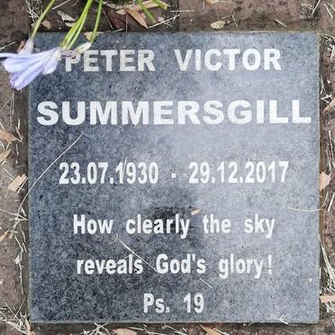 SUMMERSGILL Peter Victor 1930-2017