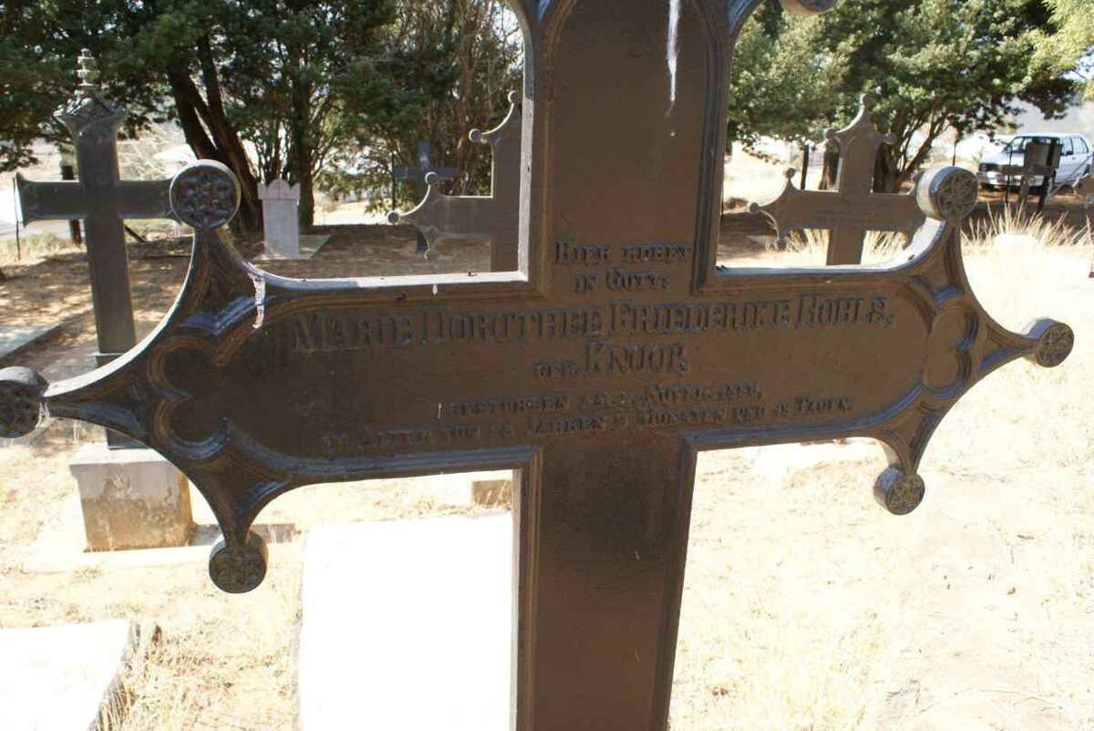 HOHLS Maria Dorothee Fri? nee KNOOP