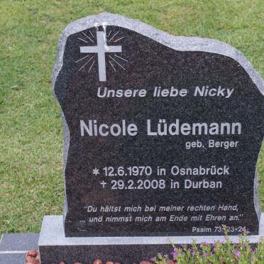 LUDEMANN Nicole nee BERGER 1970-2008