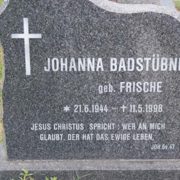 BADSTUBNER Johanna nee FRISCHE 1944-1998