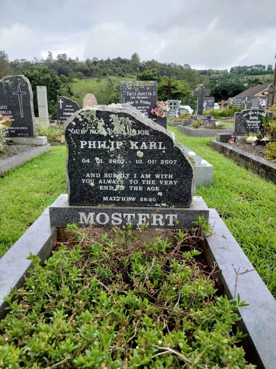 MOSTERT Philip Karl 2007-2007