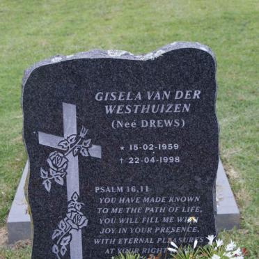 WESTHUIZEN Gisela, van der nee DREWS 1959-1998