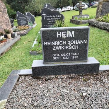 HEIM Heinrich Johann Zwikirsch 1940-1997