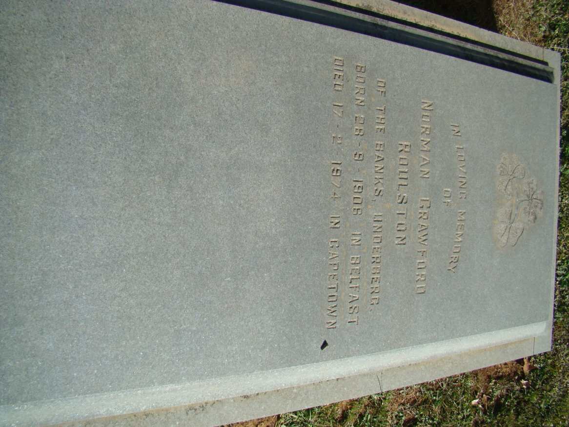 ROULSTON Norman Crawford 1908-1974