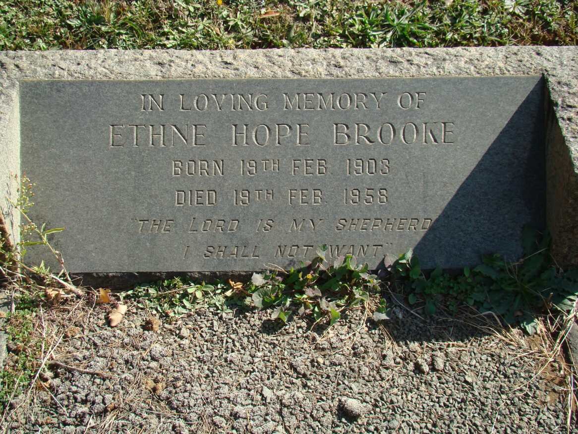 BROOKE Ethne Hope 1903-1958