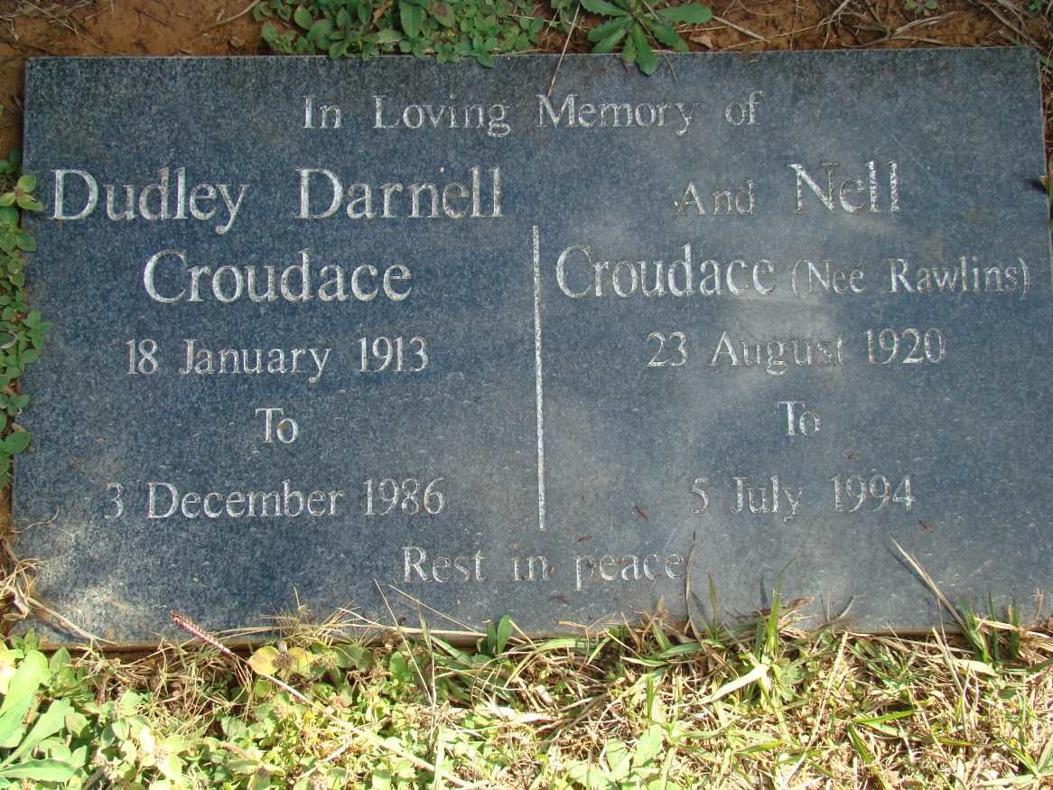 CROUDACE Dudley Darnell 1913-1986 &amp; Nell RAWLINS 1920-1994