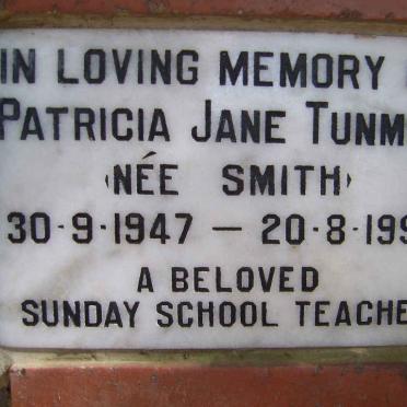 TUNMER Patricia Jane nee SMITH 1947-1990