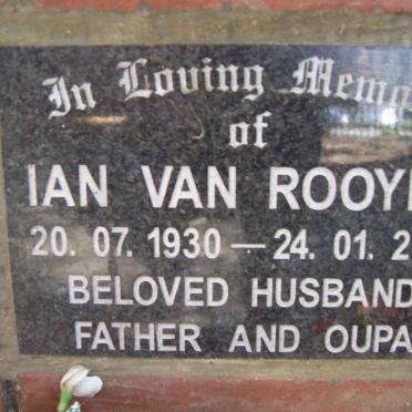 ROOYEN Ian, van 1930-2001