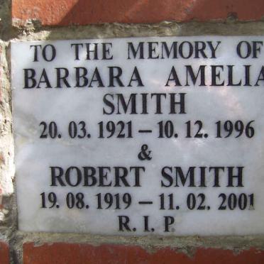 SMITH Robert 1919-2001 &amp; Barbara Amelia 1921-1996