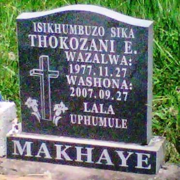 MAKHAYE Thokozani E 1977-2007