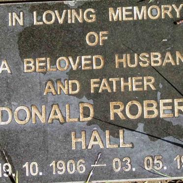 HALL Donald Robert 1906-1999