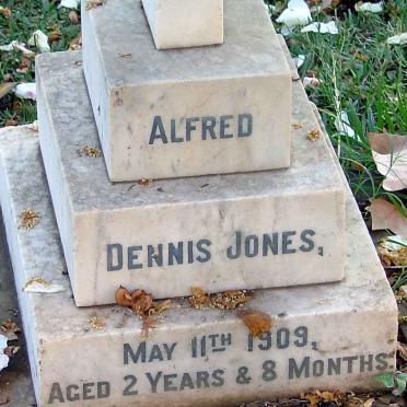 JONES Alfred Dennis 1907-1909