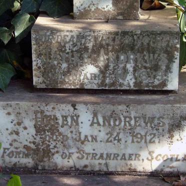 ANDREWS James -1879 &amp; Helen -1912