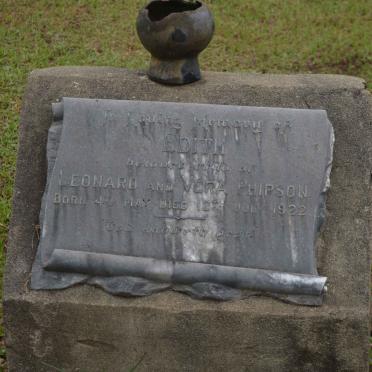 PHIPSON Edith 1922-1922