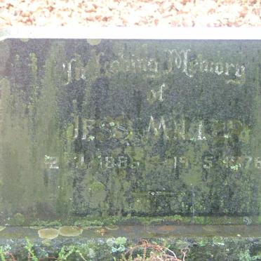 MILLER Jessie 1886-1976