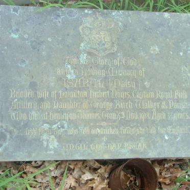 NOYES Isabel nee WALKER  -1918