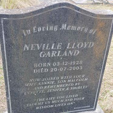 GARLAND Neville Lloyd 1928-2003