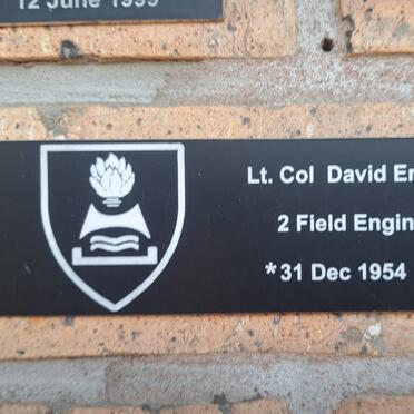 WESSELS David Eric 1954-2020