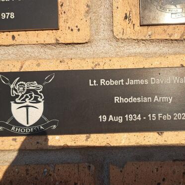 WALKER Robert James David 1934-2024