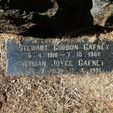 GAFNEY Stewart Gordon 1910-1988 &amp; Vivian Joyce 1917-1991