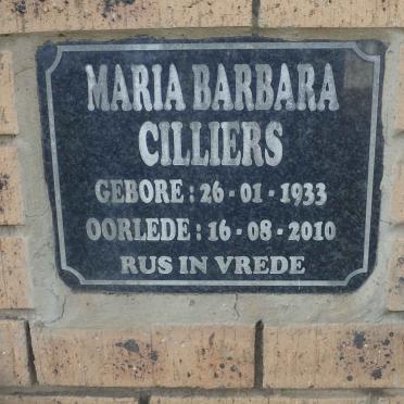 CILLIERS Maria Barbara 1933-2010