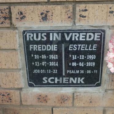 SCHENK Freddie 1942-2014 &amp; Estelle 1950-2019