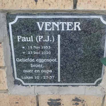 VENTER P.J. 1953-2020