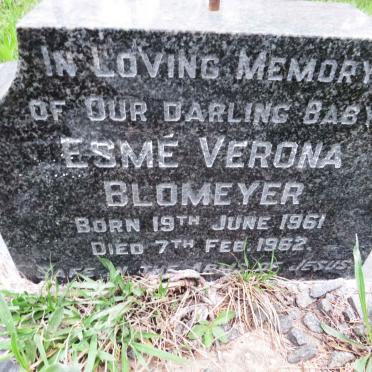 BLOMEYER Esme Verona 1961-1962