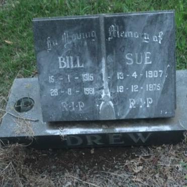 DREW Bill 1915-1981 &amp; Sue 1907-1975