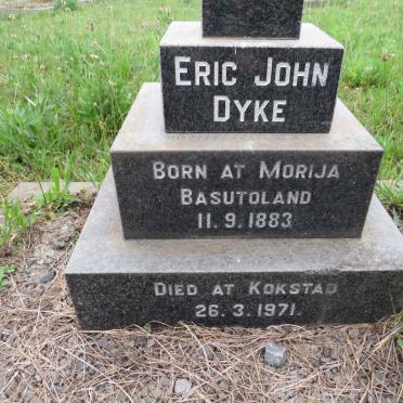 DYKE Eric John 1883-1971