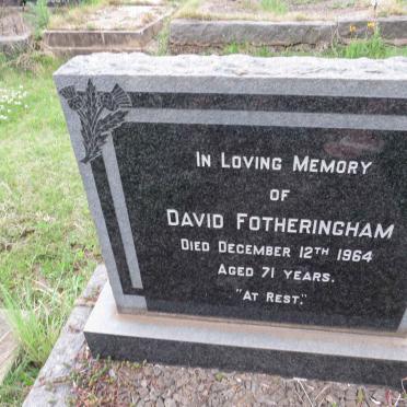 FOTHERINGHAM David -1964