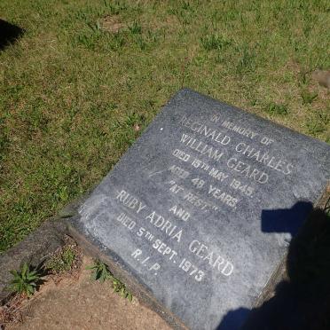GEARD Reginald Charles William -1945 &amp; Ruby Andria -1973