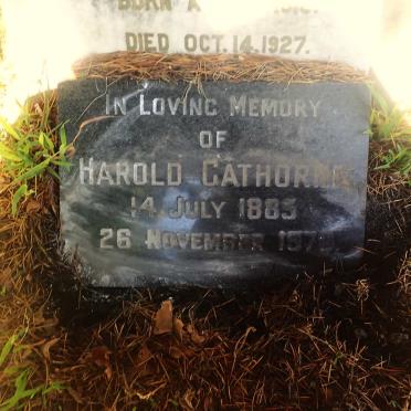 GATHORNE Harold 1885-1970