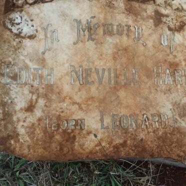 HARLEY Edith Neville nee LEONARD -1908
