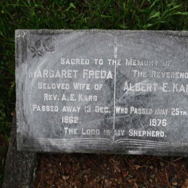 KARG Albert E. -1976 &amp; Margaret Freda -1962