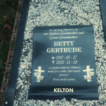 KELTON Betty Gertrude 1947-2020