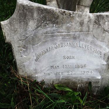LEVERSAGE Johannah Sausanna 1836-1904