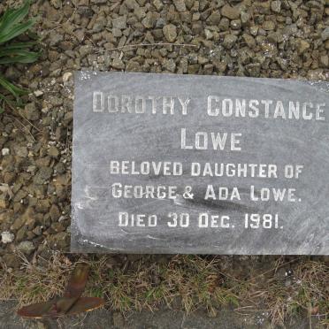 LOWE Dorothy Constance -1981