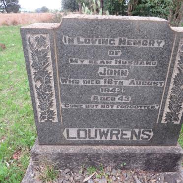 LOUWRENS John -1942